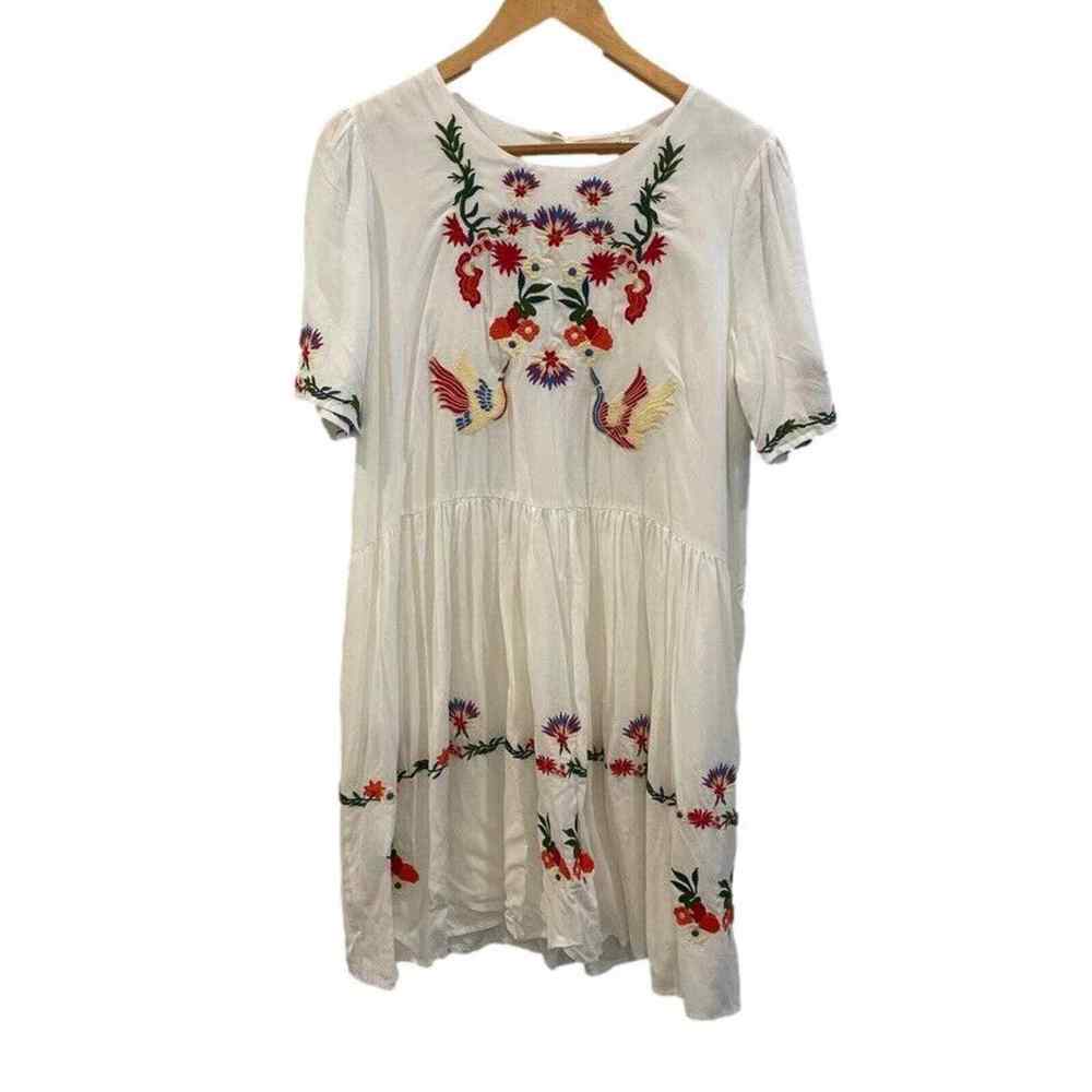 Anthropologie Allison New York Dress Womens Medium Petite Gardan Love Swing NWT